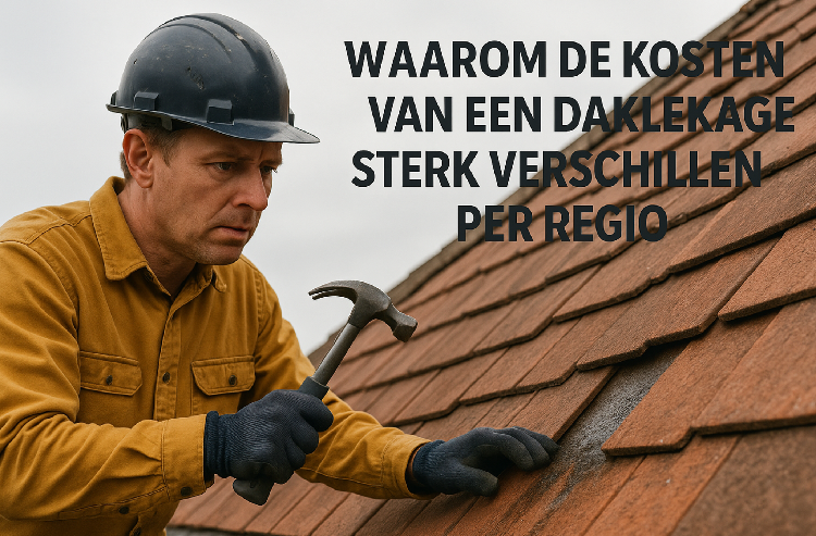 Waarom de kosten van een daklekkage sterk verschillen per regio